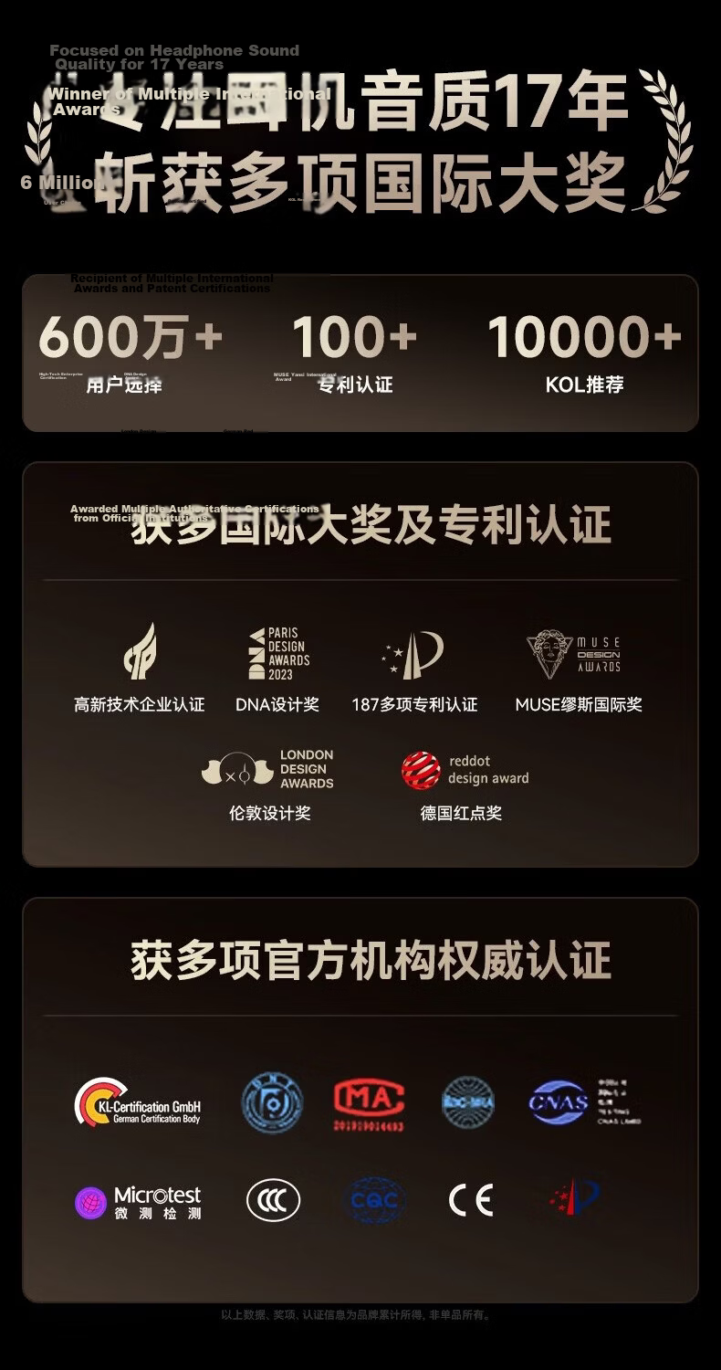 GFFOCUS 2026 Latest Exclusive Waterdrop Bone Conduction Bluetooth Ear Clip Wireless Sports Sweatproof Long Battery Life Earphones for Apple Huawei 3