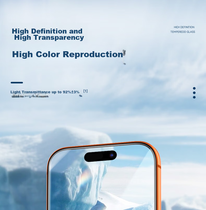Lanxingxiansheng Tempered Glass Screen Protector for Apple IPhone 17e/13/14, HD Large View Full Coverage Protective Film for IPhone 13/13 Pro/16e [Large View] 4