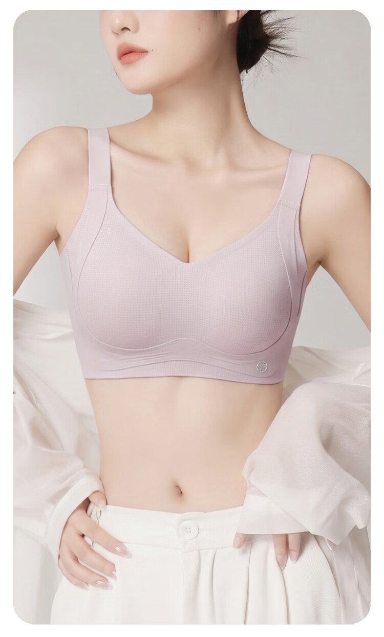 GRACEWELL Thin Breathable Seamless Invisible Bra Foundation for Sagging Underbust, Push-Up and Side Support Bra 16