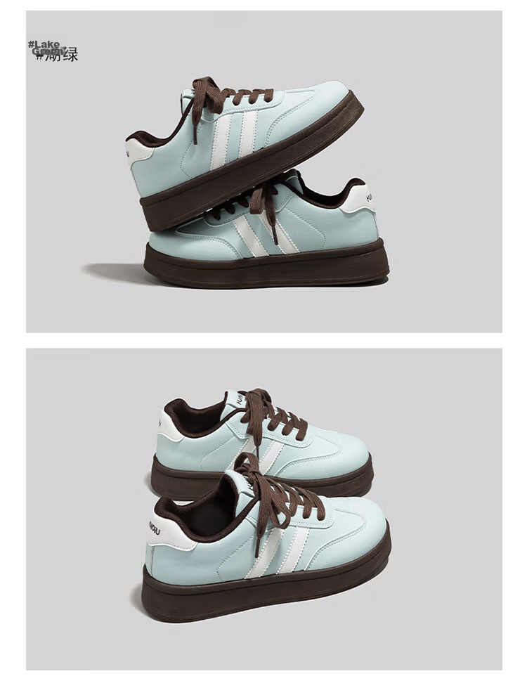 Global Original Vintage Style Black Women's Sneakers 2026 New Ins Versatile Thick Sole Height Increasing Skate Shoes 18