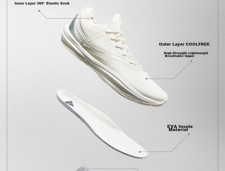 Peak Taiji Light 3.0EX Men's Basketball Shoes Spring New Professional Low-Cut Lightweight Sports Shoes DA610071 5