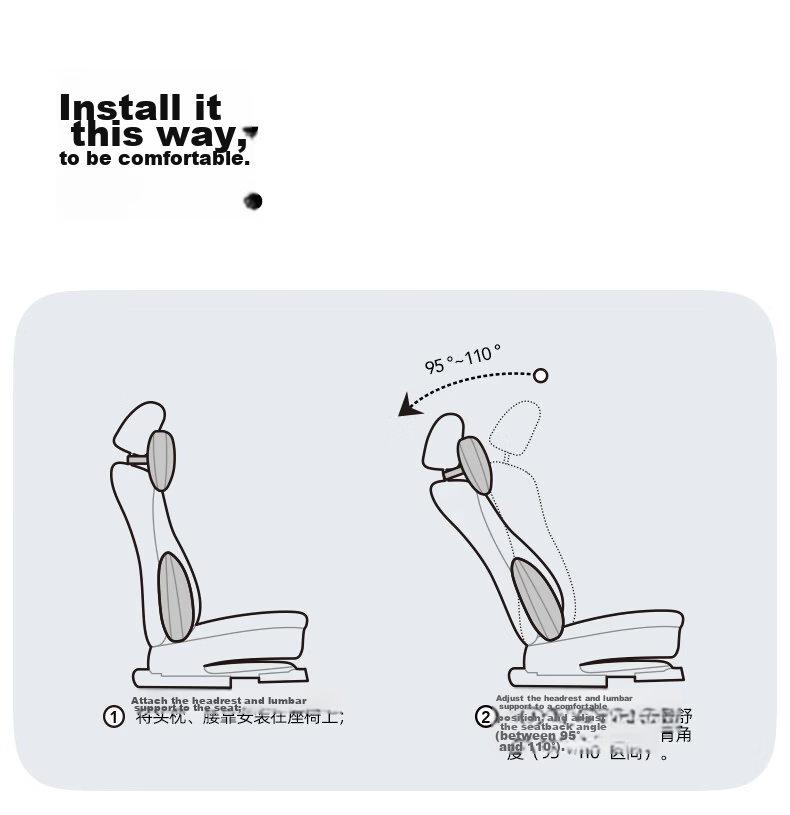 CICIDO Car Headrest, Maybach Headrest, Lumbar Support, High-End Neck Pillow, Vehicle-Mounted Pillow, Suitable for Tesla And Xiaomi, Universal Model 22