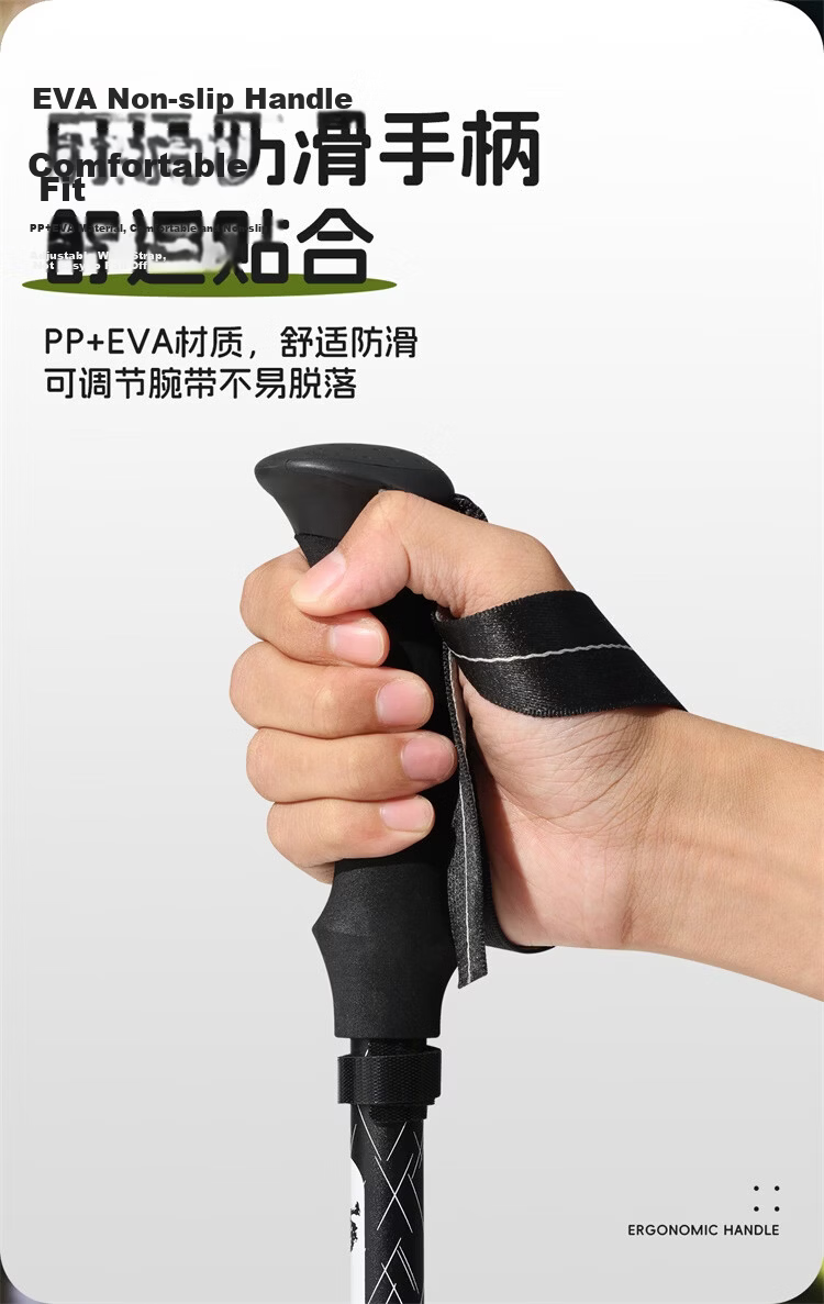 CAMEL Professional Outdoor Hiking Pole Ultra-Light Telescopic Folding Trekking Stick 174BABP672 Violet 10