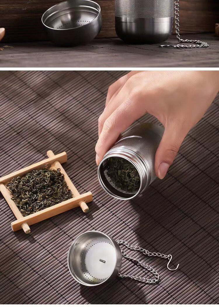 Dipuer 316 Stainless Steel Tea Strainer, Tea Infuser, Tea Leaf Filter, Tea Separator, Teapot Inner Container with Chai 16