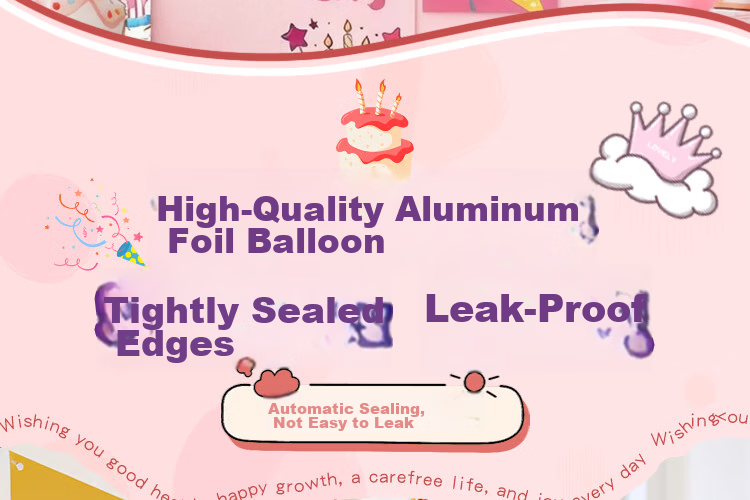 Birthday Party Decoration Banner for Girls Children's First Birthday Happy Party Balloons Backdrop 12