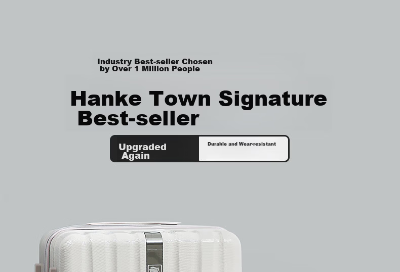 HANKE Expandable Trolley Suitcase, Large Capacity, Password Lock, for Women And Men, 81 Liters, 24 Inches, Eco-Friendly Gray, JINGDONG Co-Branded Editio 2