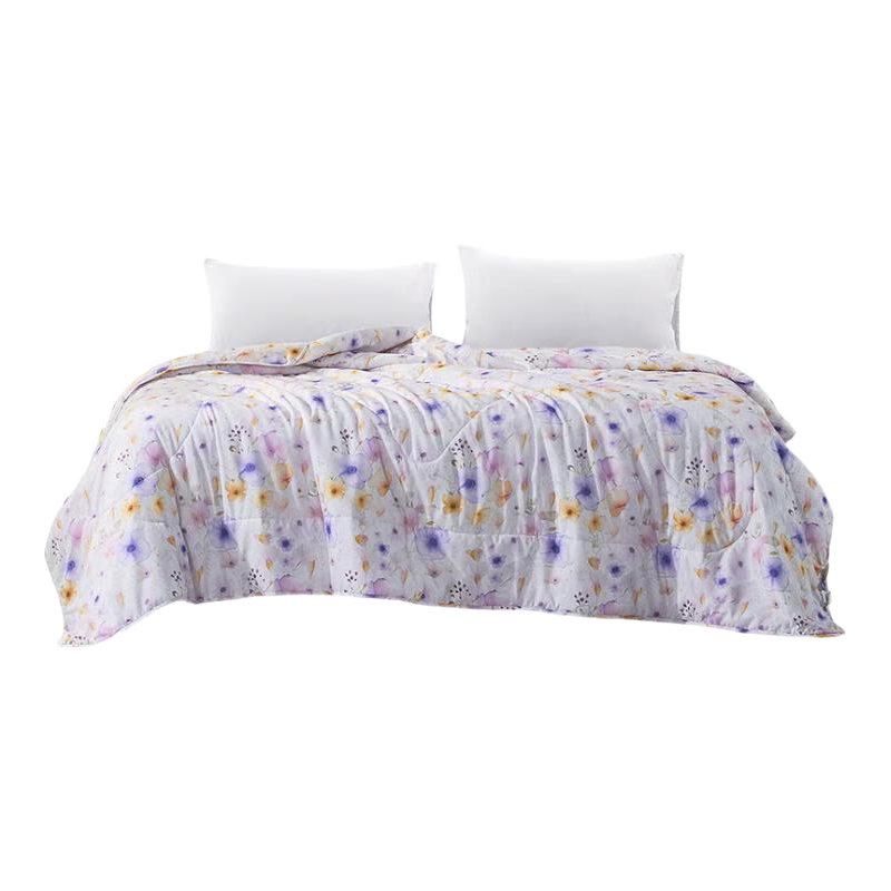 FUANNA Summer Quilt, Seven-Hole Antibacterial Air Conditioning Quilt, Washable Double Bed Summer Quilt, Summer Seasonal Comforter, 3 Jin (1.5 Kg), 230x229cm