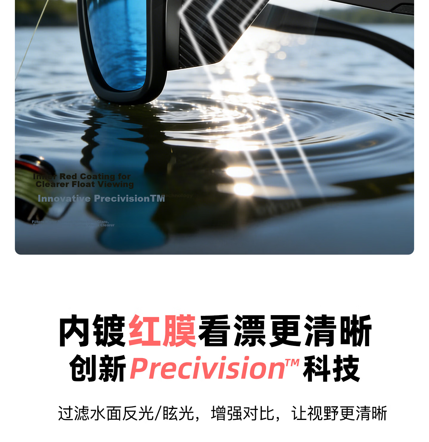 CAPONI German Imported Polarized Fishing Sunglasses HD Float Viewing Men's Cycling Sports UV Protection Sunglasses 9
