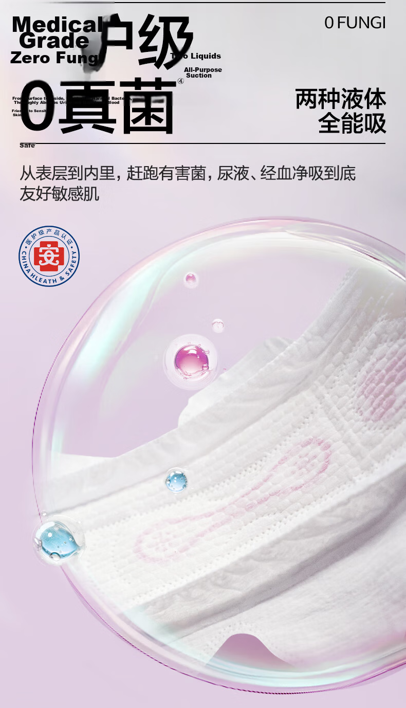 COCO Cranberry Absorbent Towel Female Urine Leakage Pad 190mm*16pcs Postpartum Urine Leakage Sanitary Napkin Adult Diaper Sheet 4