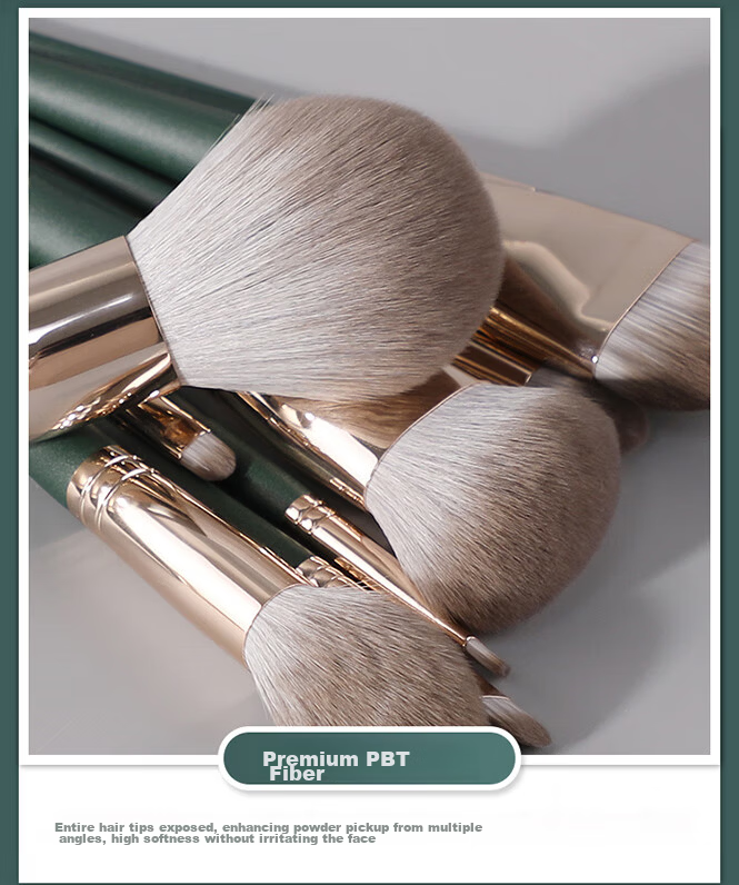 BOB Makeup Brush Set 14 Pieces Foundation Powder Contour Blush Highlight Concealer Nose Detail Brushes Full Set Birthday Gift 4