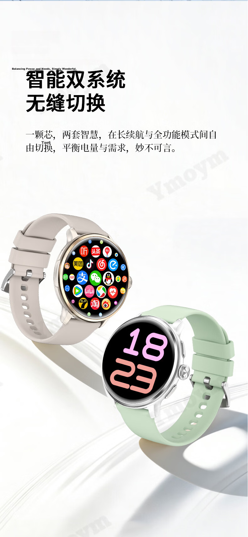 YMOYM Women's Luxury Smart Phone Watch with 5G Video, WeChat, SIM Card, AI Navigation for Students and Adults 12