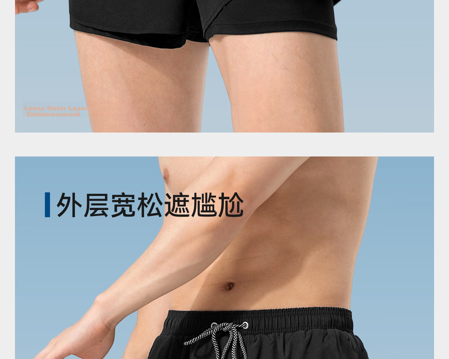361° Men's Swimwear Set Trunks Goggles Swim Cap Square Leg Beach Shorts Vacation Hot Spring Swimming Gear 10