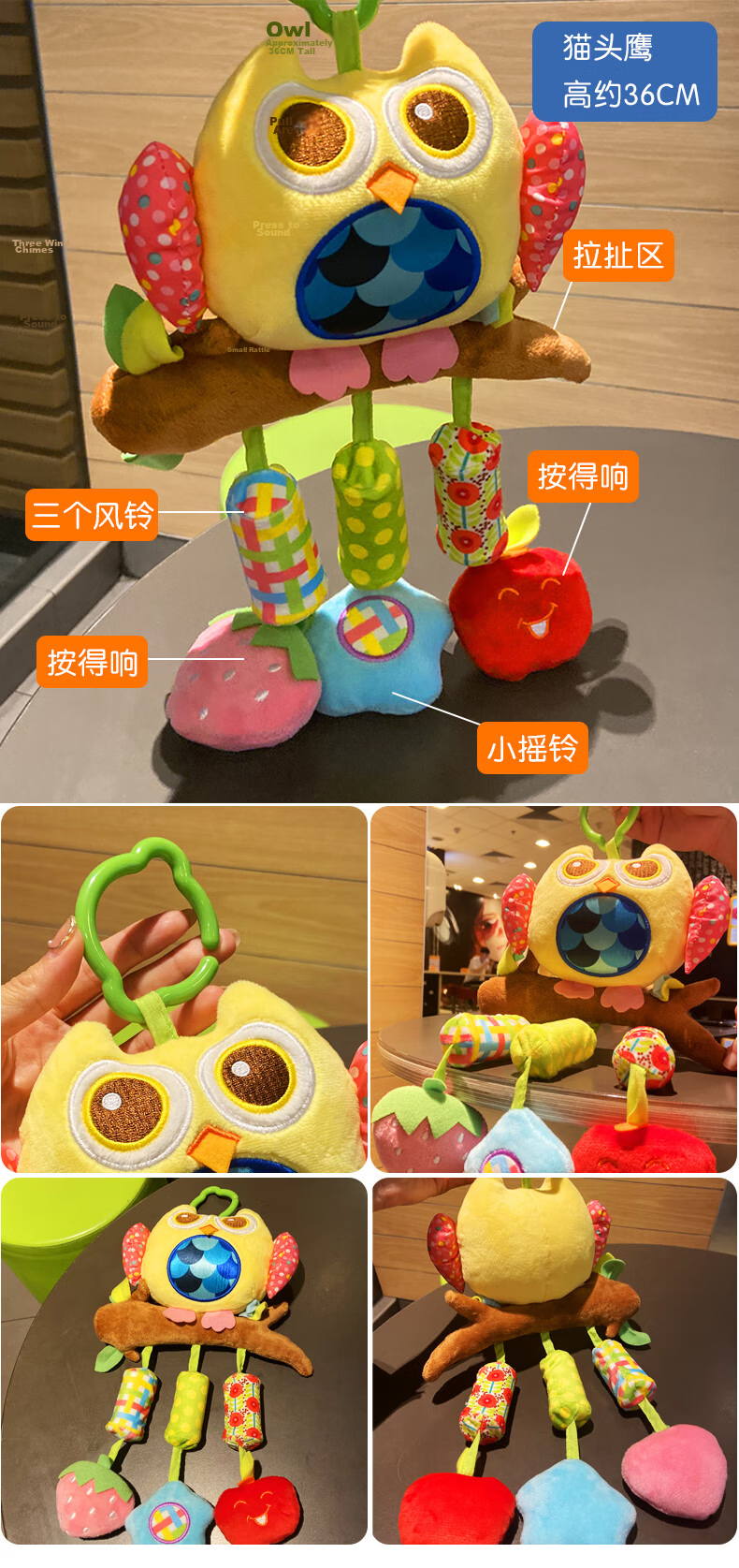 Wild Knight Baby Gym Toy Newborn Gift 0-6 Months Foot Piano Music Soothing Baby Gift Box 3