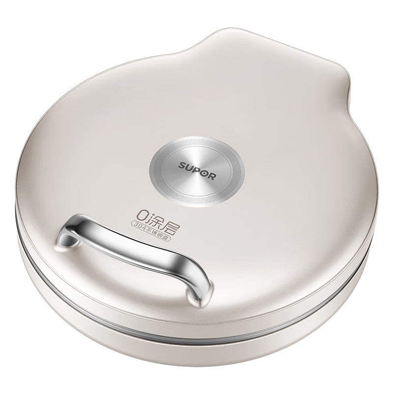 SUPOR Electric Griddle 0-Coating 304 Stainless Steel Household Pancake Maker BBQ Pan 40mm Deep JJ30A830