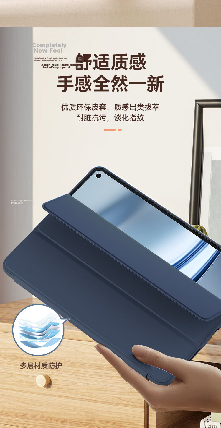 ALittleFlower Huawei MatePad Mini 2025 Slim Protective Case 8.8-inch Deep Blue Sleep Cover 5
