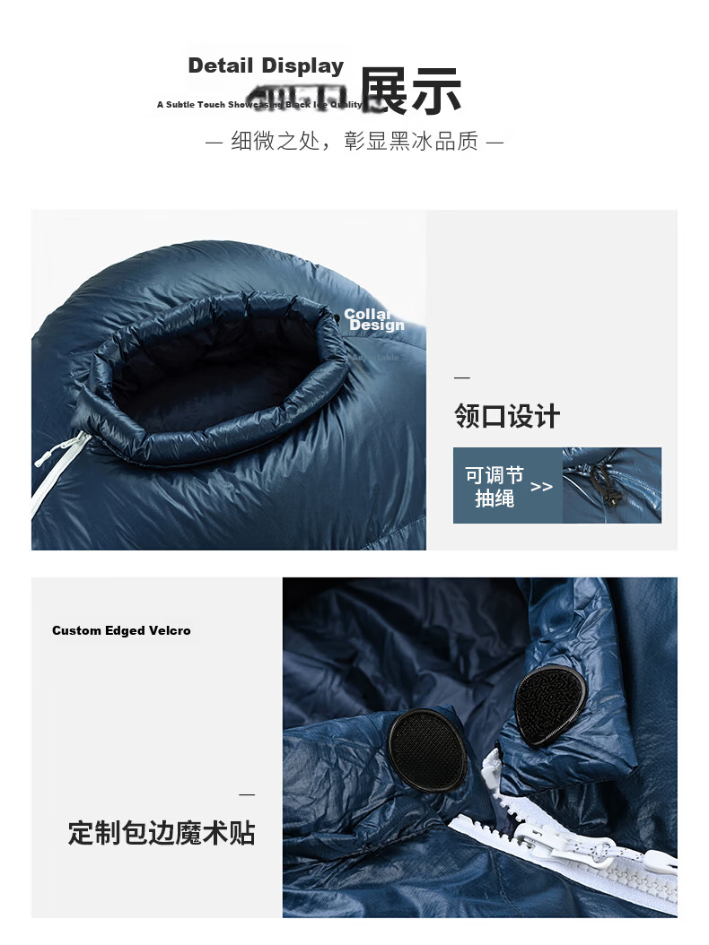 BLACKICE G Series Mummy Goose Down Sleeping Bag Camping Warm Adult Sleeping Bag G700 (New Standard) Red/M 14