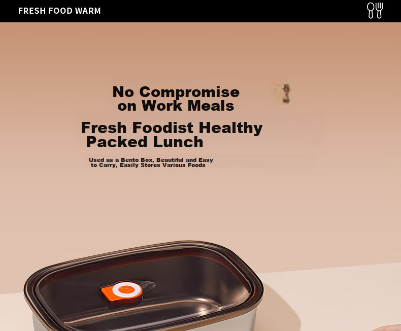 Ymer 316L Stainless Steel Insulated Lunch Box Microwave Safe Office Canteen Compartment Bento Box 22