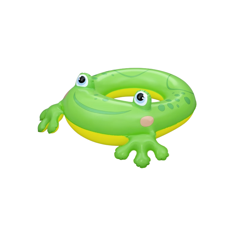 Bestway Kids Inflatable Swim Ring Thickened Load-Bearing Swimming Float Lifebuoy Anti-Tip Baby Swim Ring Frog Design
