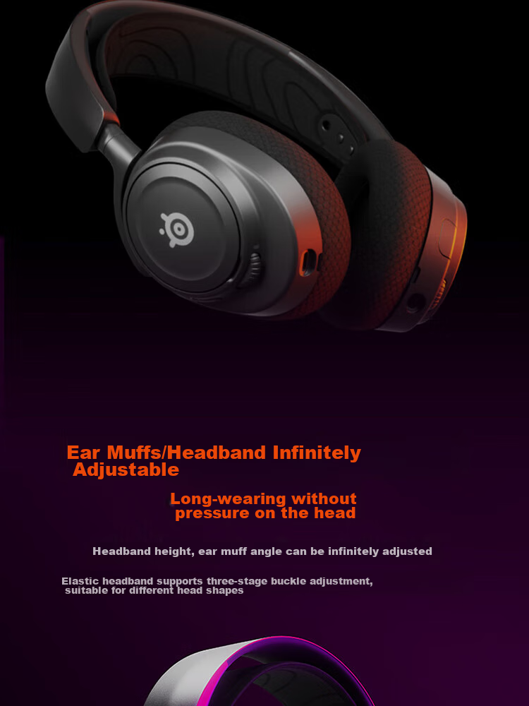SteelSeries Arctis Nova 7 Gen 2 White Wireless Gaming Headset 2.4GHz/Bluetooth/3.5mm Tri-Mode AI Noise-Cancelling Microphone for PC PUBG 8