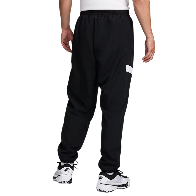 NIKE Men's Athletic Pants, Woven Straight-Leg Trousers, Lightweight Casual FZ0251-010 Black, 2XL