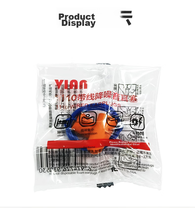 VIAN Noise-Reducing Earplugs Anti-Noise Industrial Soundproofing Silent Factory Workshop Protective Interference Prevention Super Sound Insulation 1110 Wired Earplugs (100 Pairs) 8