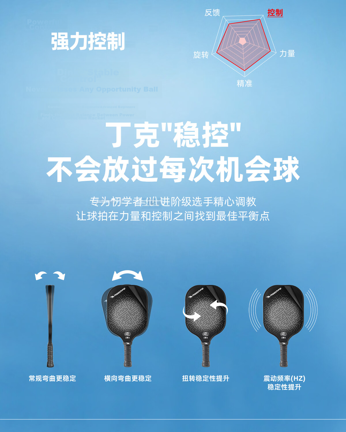 HiJump (Germany) Carbon Fiber Pickleball Paddle Set High-End Professional Tournament Grade Pickleball Paddle 13