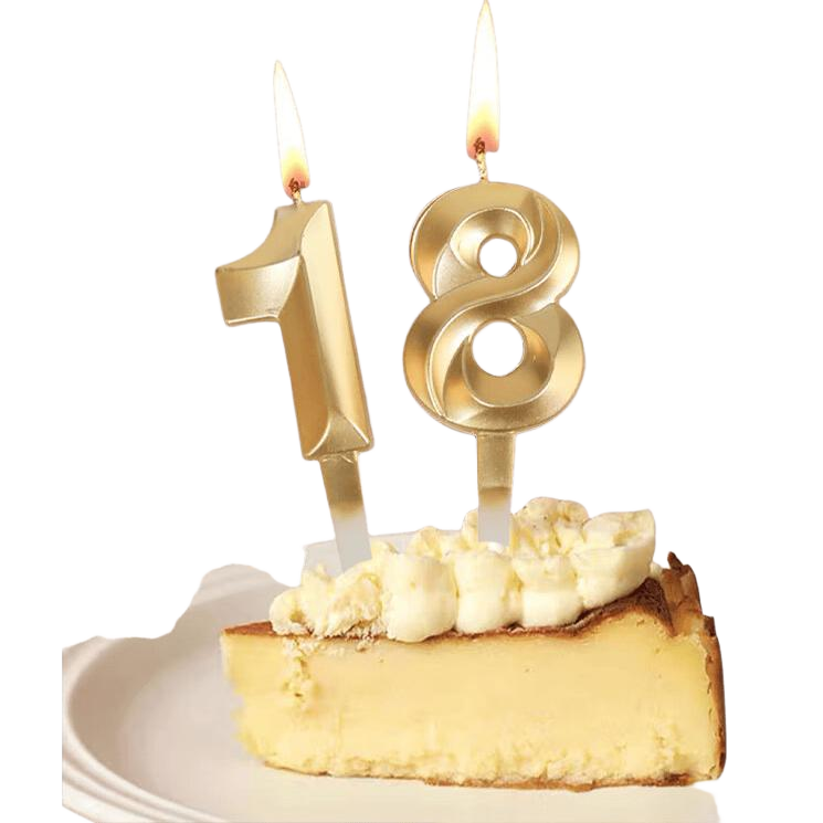 Jiayan 18th Birthday Candle, Adult Ceremony Scene Decoration, Party Props, Numbered Candles, Creative