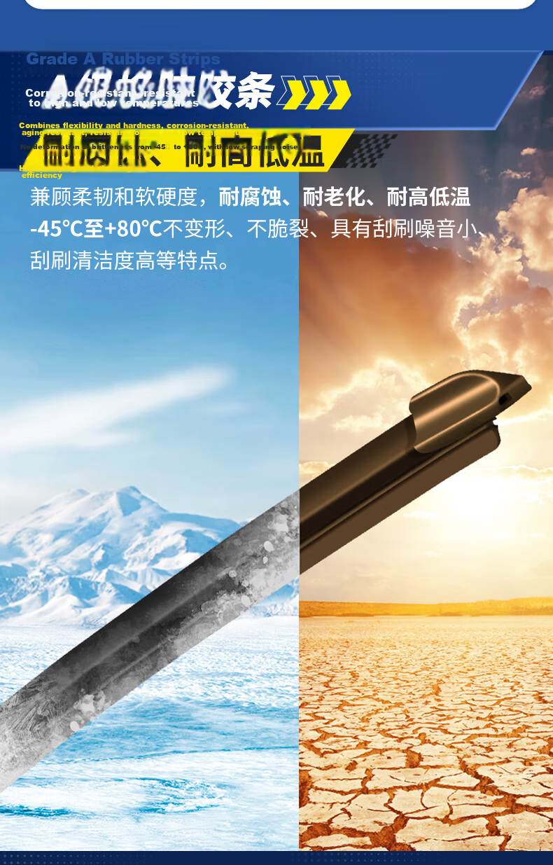 MICHELIN Silent New Frameless Wiper Blades for Volkswagen Magotan 16-24 / Sagitar / Passat / Civic 24/19K 4