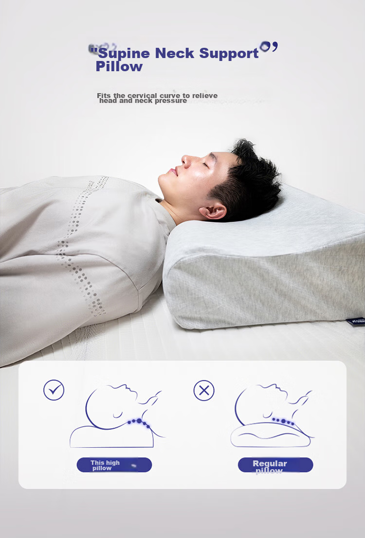 AiSleep Men's Extra Large Thick Memory Foam Pillow for Tall and Strong, Side Sleep Neck Support, Deep Sleep Cervical Pillow 6