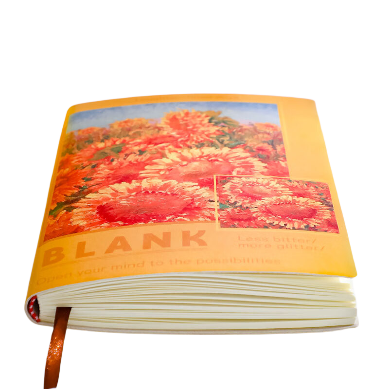 Faramon A5 Oil Painting Notebook, Blank Book, Museum Stamp Collection, Travel Stamping, Journaling, Stamp Collection Book, Vintage Travel Souvenir Book, Thickened Diary, Pink