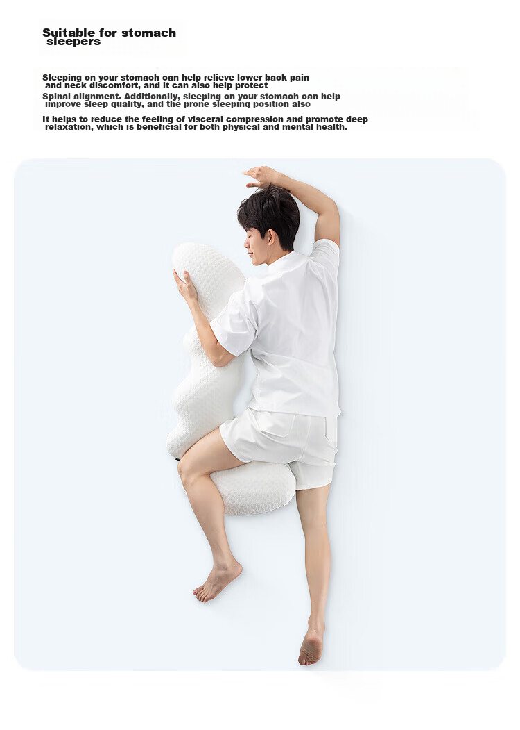 CHECA GOODS Sleeping Hug Pillow Leg Pillow Sofa Cushion Long Body Pillow for Pregnant Women And Adults Side Sleeping Pillow Mid-Autumn Festival Gift 12