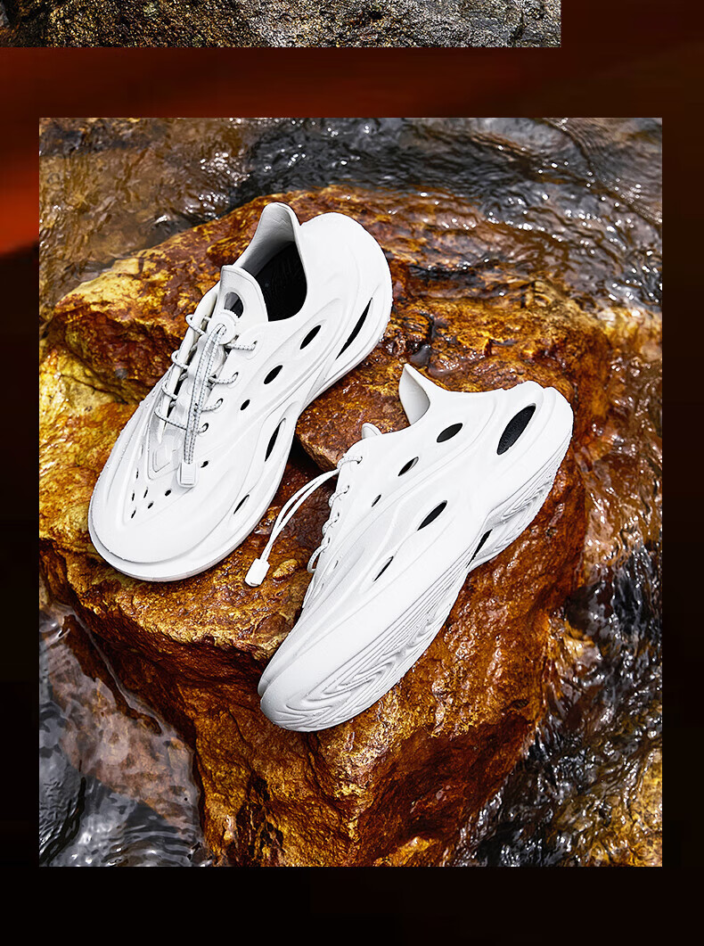 Qiaodan Perforated Shoes for Men, Breathable Wading Shoes, Sports Casual Sandals 3