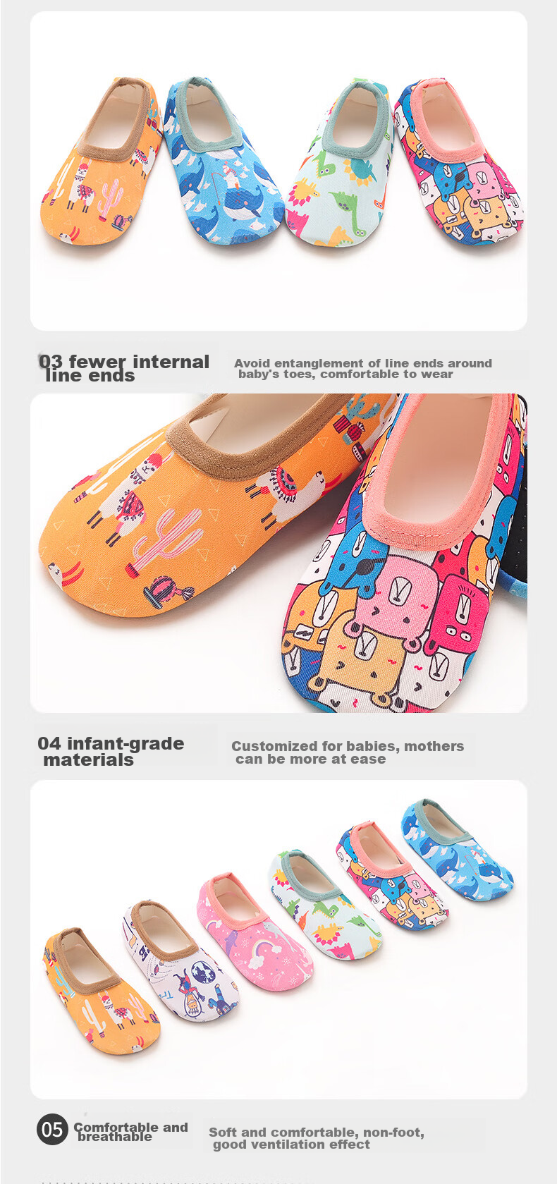 LAXIALIYA Children's Floor Shoes, Baby Non-Slip Soft-Soled Shoes, Indoor Walking Socks, Infant Sock Shoes, Boys And Girls Spring And Autum 16