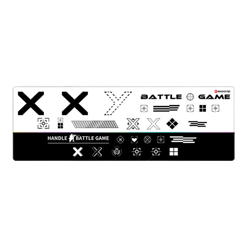 EXCO Black And White Printed Mouse Pad, Extra Large Desk Mat, Locking Edge, Laptop Office Gaming Computer Desk Large Mat, Fine Surface Cartoon Anime Cloth Keyboard Pad 0267