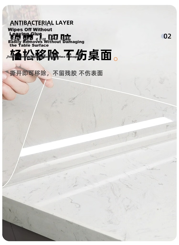 Washi Kitchen Countertop Protective Film Marble Quartz Countertop Protective Crystal Film 60cm x 10m 6