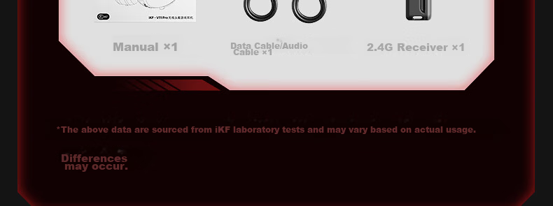 IKF V11 Pro 7.1 Quad-Mode Wireless Gaming Headset Over-Ear 7.1 Surround Sound Bluetooth Wired Esports Delta FPS Valorant Positioning Cranberry Red 99
