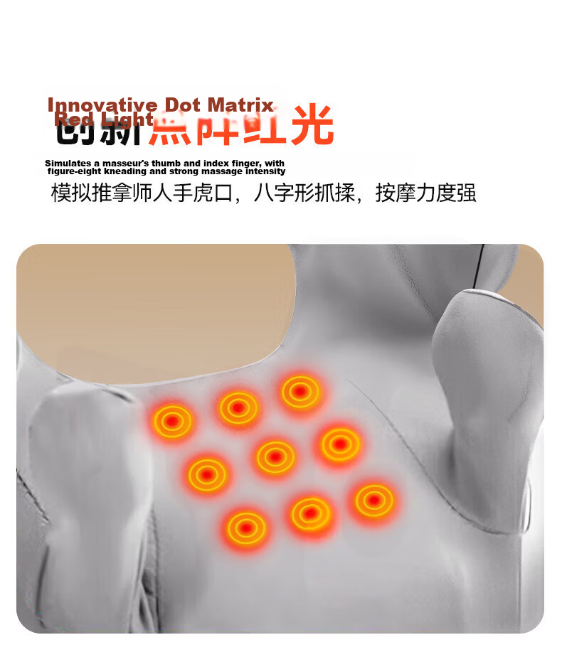 KONKA Cervical Massager Shoulder and Neck Massager Full Body Kneading Massage Heating Pad Practical Birthday Gift for Mom and Dad 12