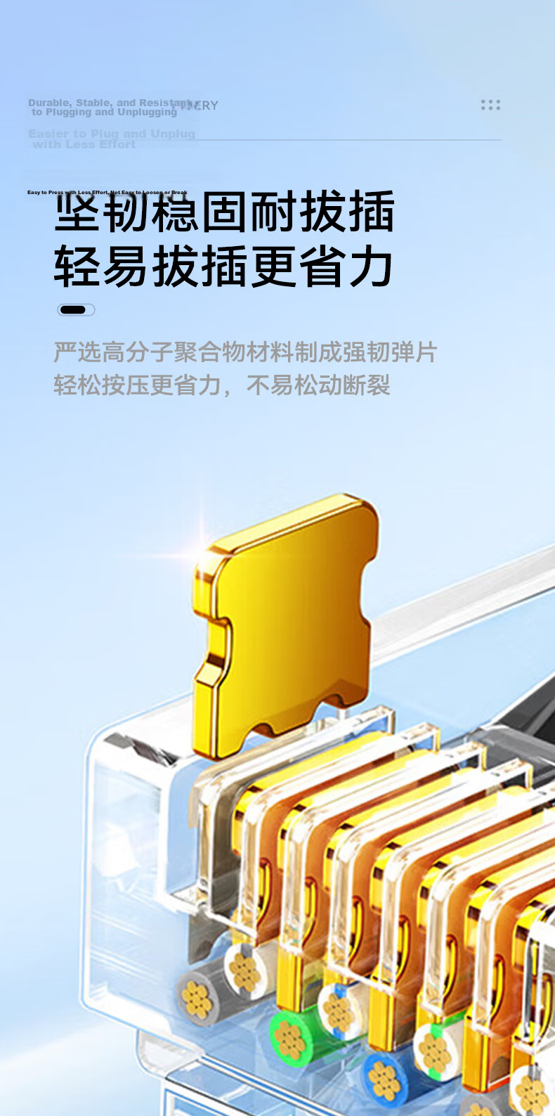 PHILIPS CAT6 Ethernet Cable 2m Gigabit Network Patch Cord Structured Wiring Broadband Router Connection Cable 6