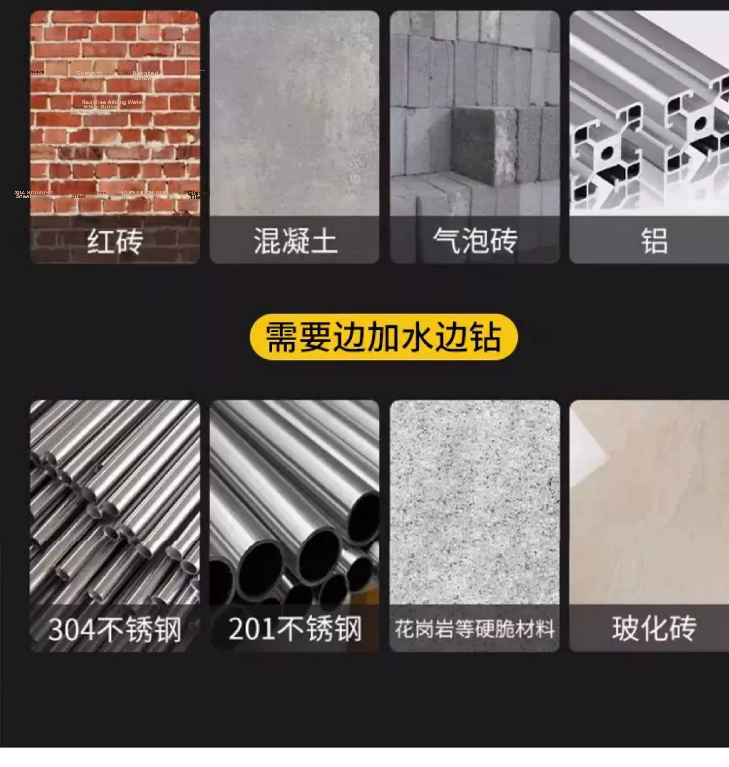Fang Da Wang Alloy Tungsten Steel King Drill High Hardness Quick Penetration Thickened Tile High-Speed Operation Smooth Chip Removal Higher Efficiency 10mm 4