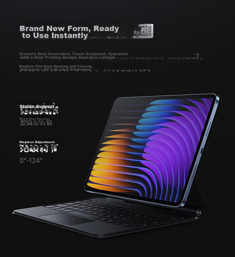 Xiaomi Mi Pad 7 11.2-inch Tablet 3.2K Eye-care Display Snapdragon Surge OS2 8GB RAM 256GB Black with National Subsidy 37