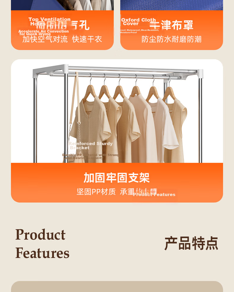AUX [Foldable Storage + 7.5h Timer] Clothes Dryer, Foldable Home Drying Machine for Baby Clothes, Disinfection Dehumidification And Water Removal, Small Dormitory Wardrobe, 480L Large Capacity 30