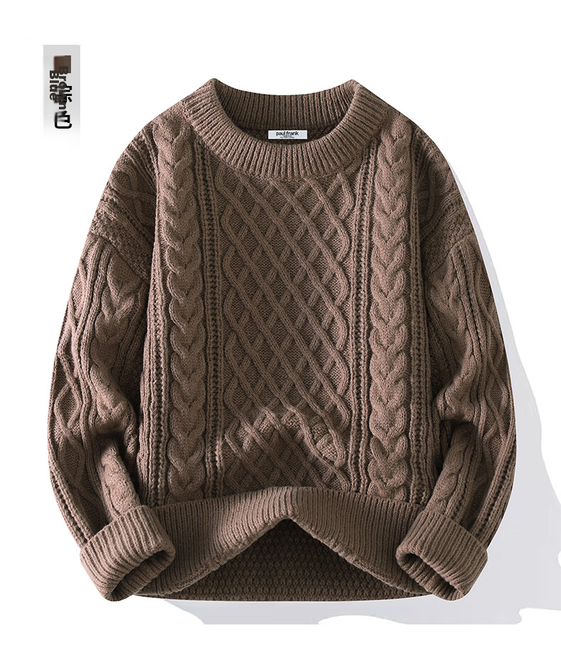 Paul Frank Red Casual Autumn Winter Knitted Sweater New Sports Men's Trendy Loose Knitwear Red L 9