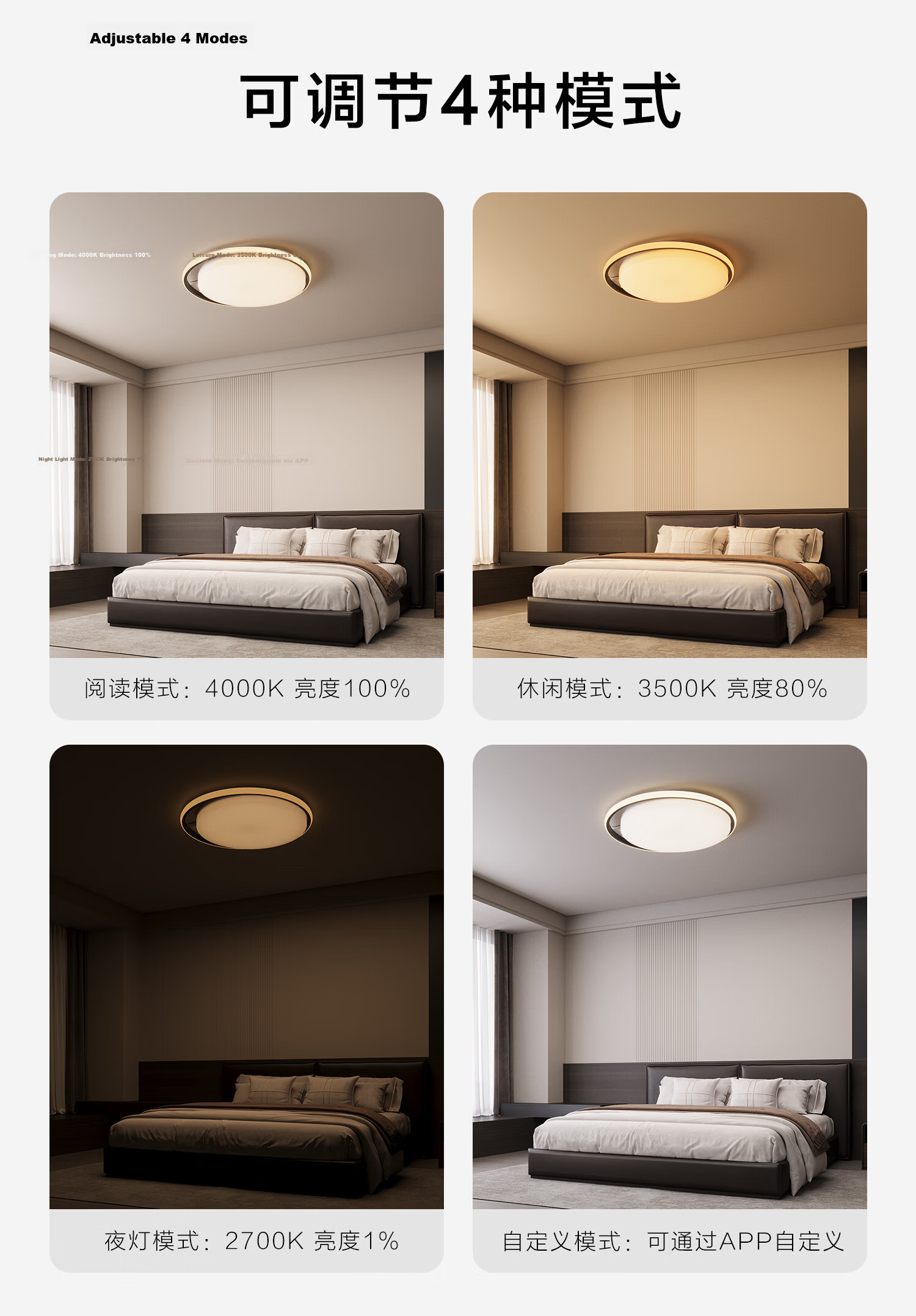 PHILIPS Upgraded Yueli Full Spectrum Ceiling Light Compatible with Mi Home App Bedroom Round Lamp 48W [Price Guarantee 618] 9