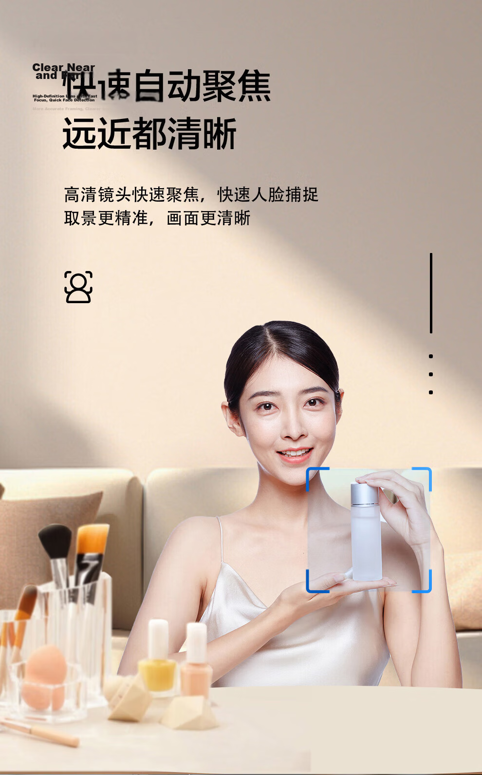 Lenovo ThinkPlus WL24A 2K HD Computer Live Streaming Webcam with Microphone, Autofocus, Plug-and-Play Video Conference Camera 4