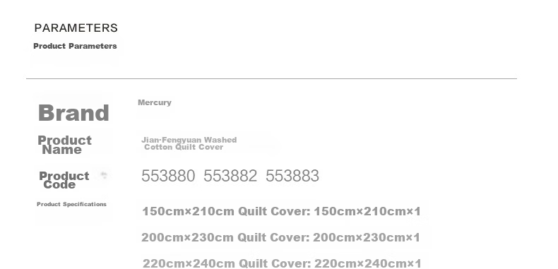 Mercury Home Textiles 100% Cotton Breathable Washed Cotton A-Class Duvet Cover Single Bedding for Student Dormitory 150x210cm 20