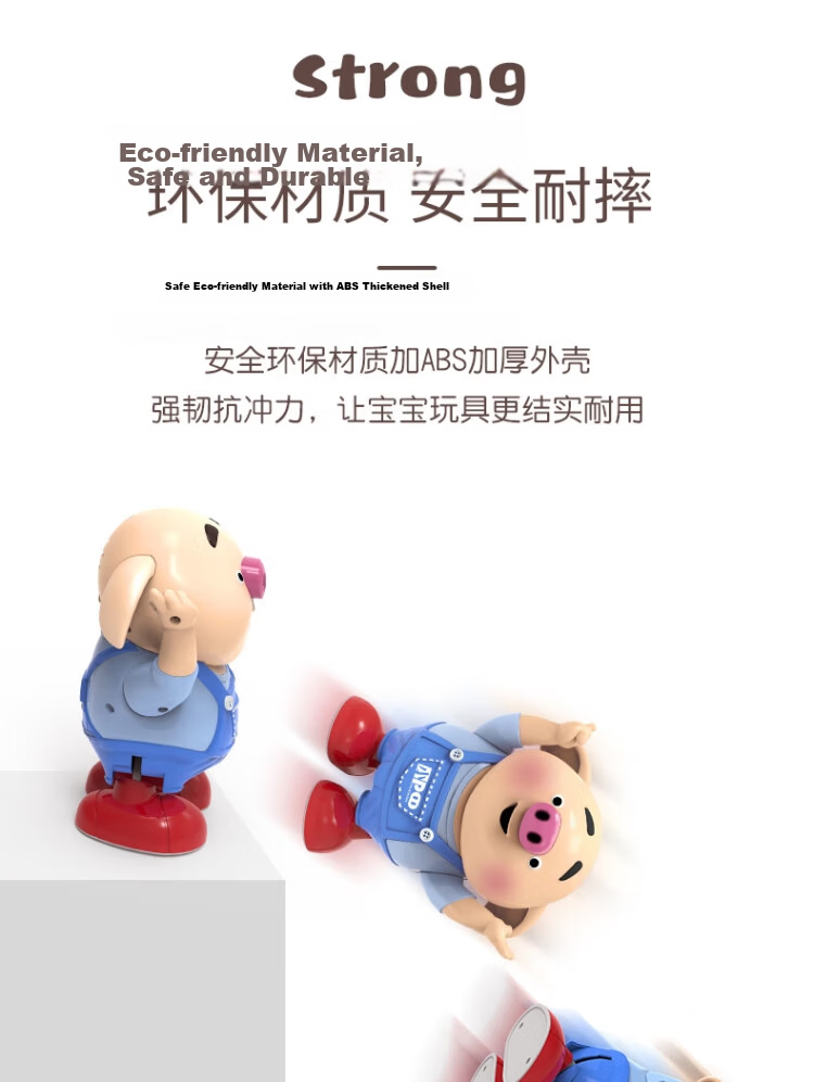 Murcia Electric Dancing Red Panda Baby Toy Head Lifting Practice Doll for Children Newborn to 1 Year Old 13