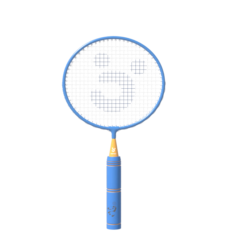 Yottoy Children's Badminton Racket Set for Parent-Child Play, Suitable for 6-Year Elementary School Students And Kindergarten Beginners, Blue Pair of Rackets