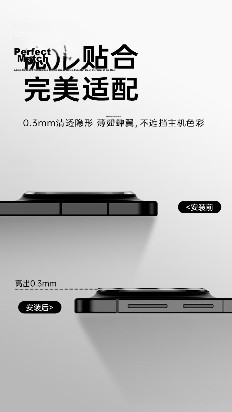 ESR Huawei Mate80/80Pro Camera Lens Protector High Transparency Auto-Align Anti-Scratch Anti-Glare Tempered Glass Back Camera Film 5