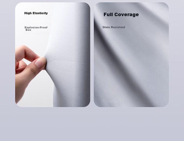 Jiaoqu Luggage Cover Thickened Wear-Resistant Elastic Double-Sided Opening Suitcase Cover Gradient Gray - L 6