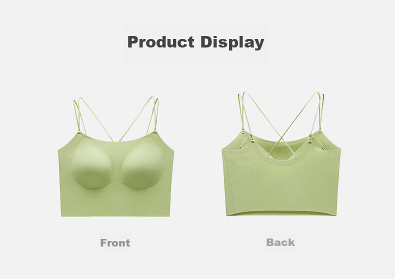 Maniform Comfortable Short Back Support Padded Vest Women's Innerwear Basic Camisole 20400367 9